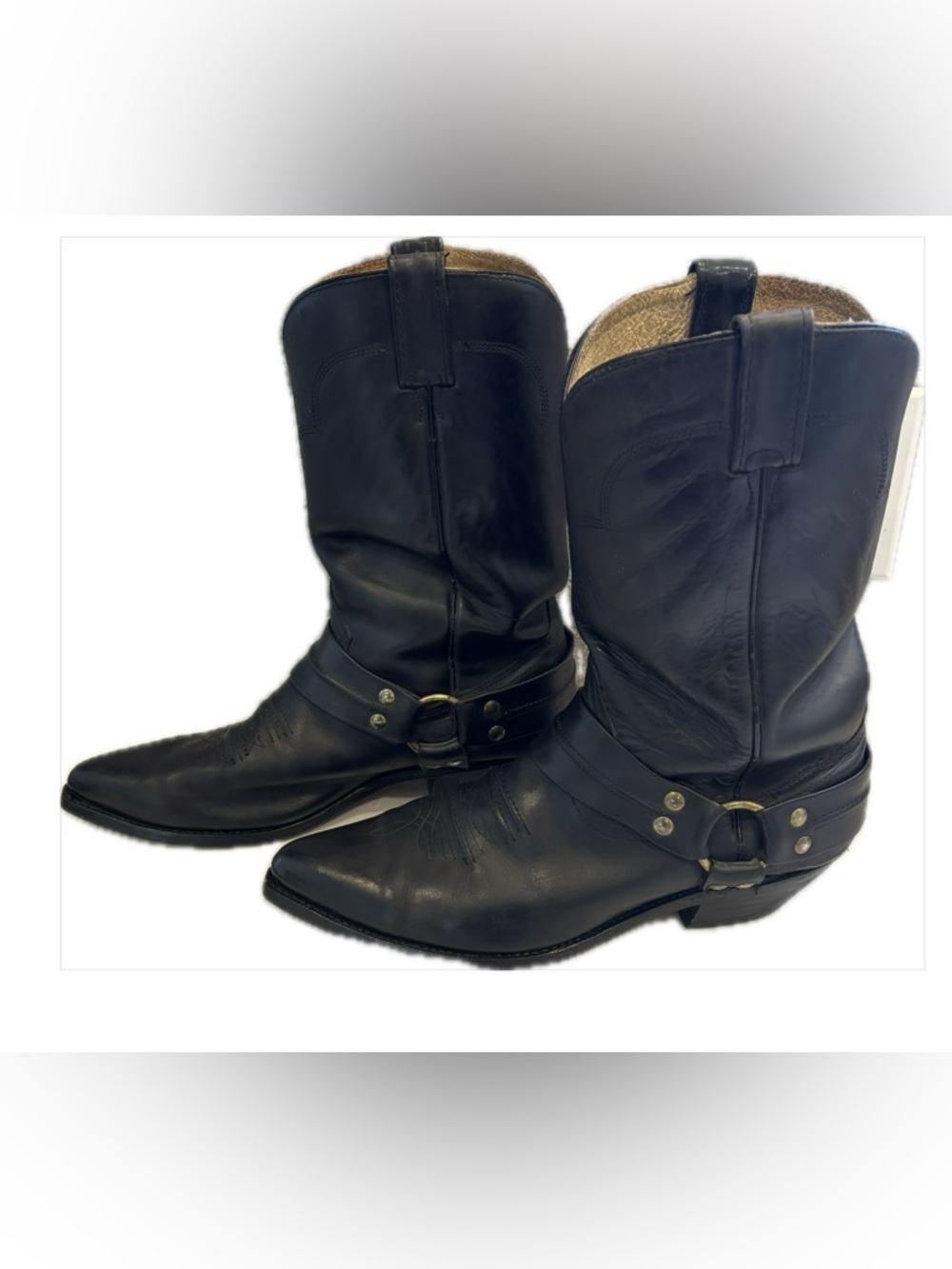 EMU Italy Black Leather Harness Boots Men’s 10 | Made in Italy 🇮🇹